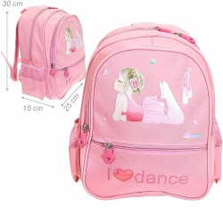 ensemble sac à dos ballerine rose pour enfants trousse de toilette miroire de poche