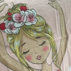 Ballerina-Handtuch Rosa Strandtuch für Kinder geschenk tanzerin