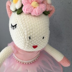 crochet ballerina unicorn plush toy