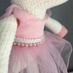 ballerina eenhoorn gehaakte knuffel 30cm lappenpop ballet geschenk cadeau