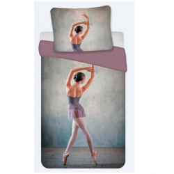 ballerina dekbedovertrek 1 persoon katoen 140x200 cm pastel