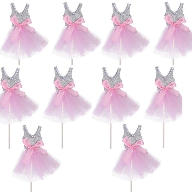 ballet tutu cupcake or cake decorations