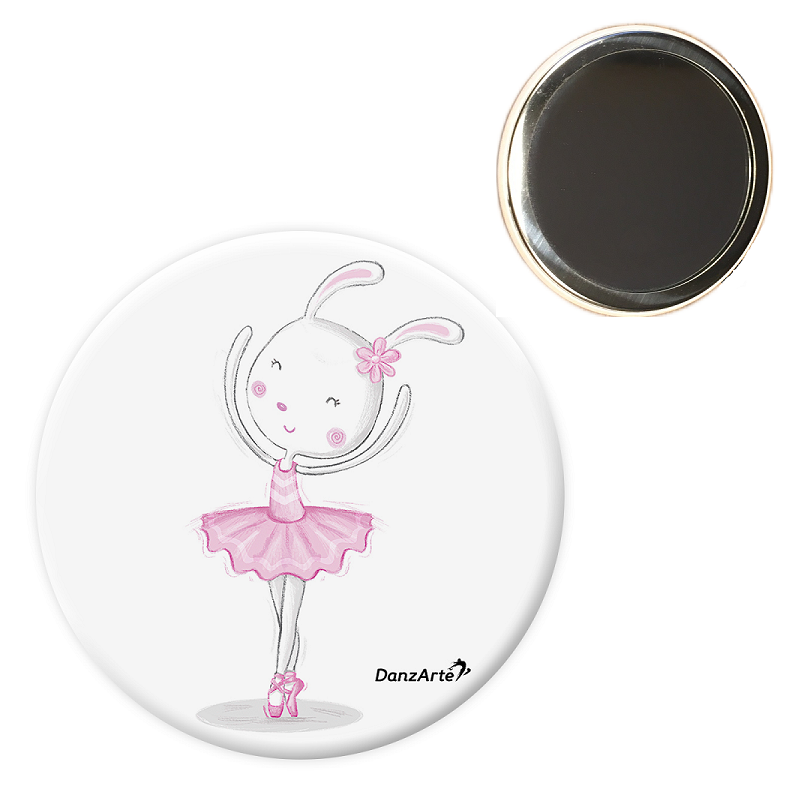 Ballerina-Taschenspiegel tanzender Hase Danzarte