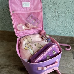 pink and lilac ballerina trolley schoolbag Bobble Art ballet gift idea