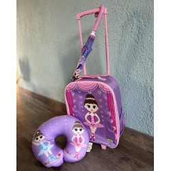 ballerina boekentas trolley valies - ballet geschenk ballet cadeau idee verjaardag ballet danseres