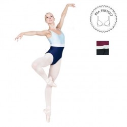 balletpakje Sansha Tania 3-kleurig blauw tint of bordeaux tint