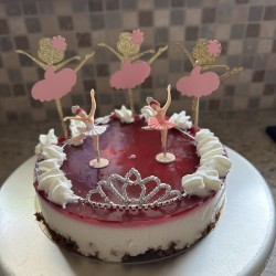 ballerina glitter cupcake of taart prikkers