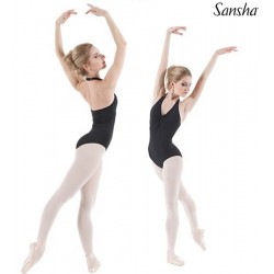 zwart balletpak met halter Sansha Mona