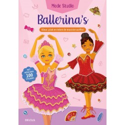 Deltas mode studio ballerina's topmodels ballet sticker- en kleurboek balletgeschenk verjaardag