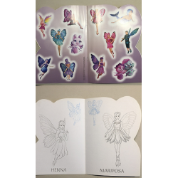 ballerina coloring and sticker book Barbie Mariposa