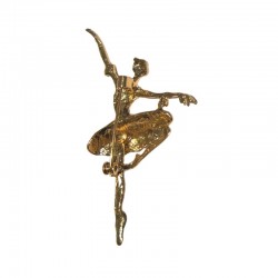 gold Brosche mit Ballerina ballett geschenk