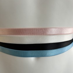 bande élastique pour taille satinée rose blanc bleu ciel noir