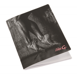 ballerina notebook A5 pointshoes black & white Like G