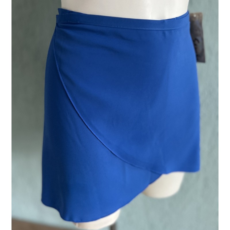 Blauw ballet wikkelrokje Sansha balletkledij balletrok