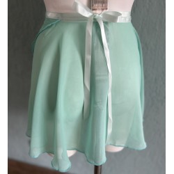 jupe de ballet turquoise chiffon à nouer