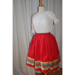 podiumkledij te huur karakter blouse rode karakterrok