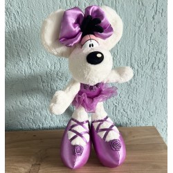 Peluche Diddlina ballerina 30cm rose, mauve lila framboise