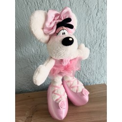 Peluche Diddlina ballerina 30cm rose, mauve lila framboise