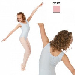 Rose balletpak kinderen zonder mouw