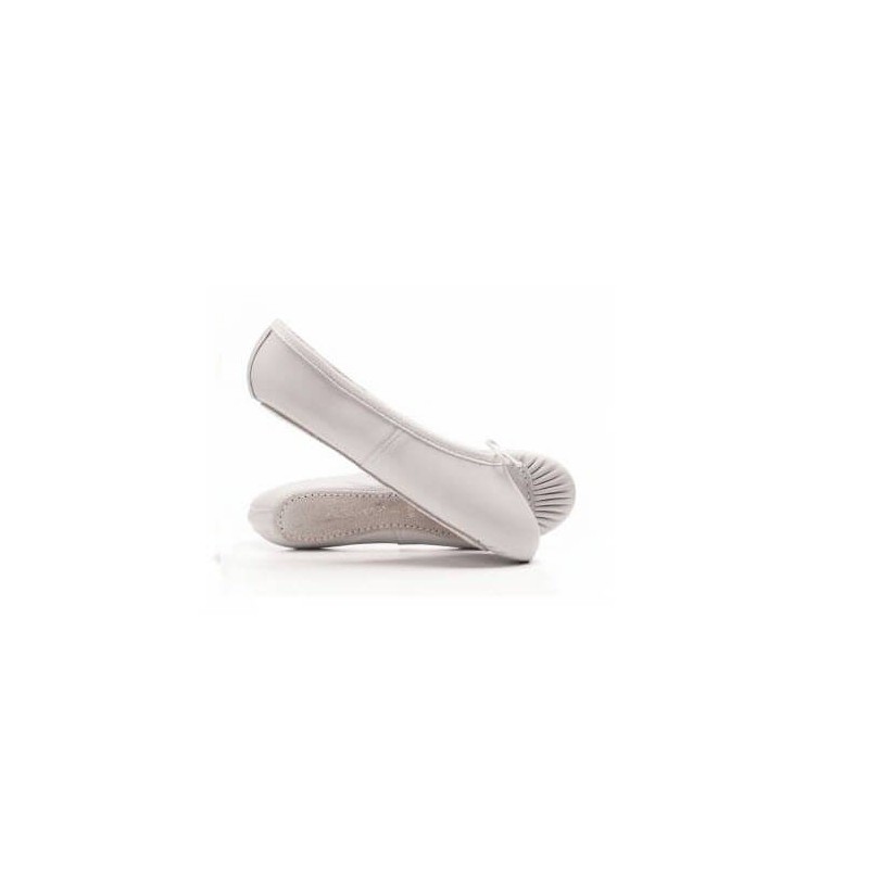 white cotton ballet shoe