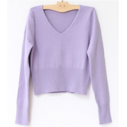 lilac ballet sweater v-neck kids