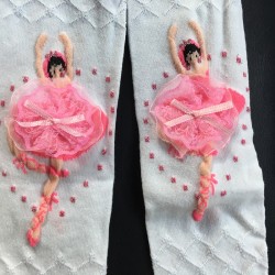 collant ballet danseres rose wit broekkous panty ballerina