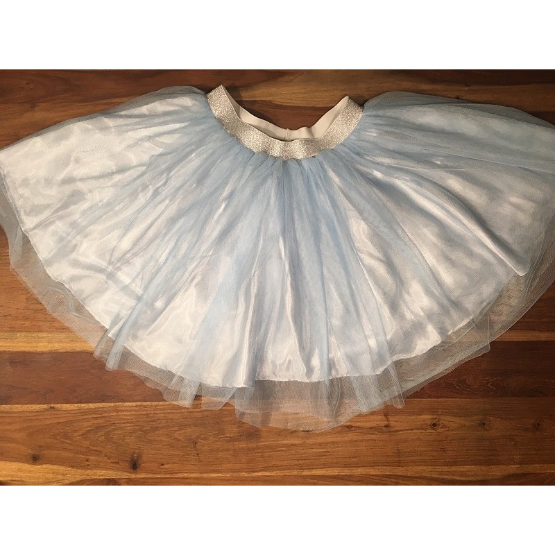 tutu skirt silver blue