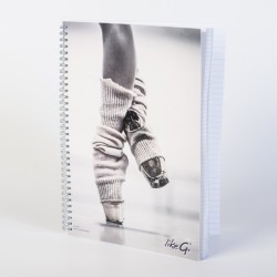 like G ballerina spiral notebook lined and checkered A4